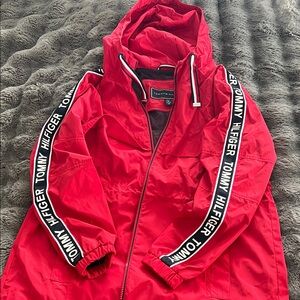 Tommy Hilfiger Red Hooded Jacket